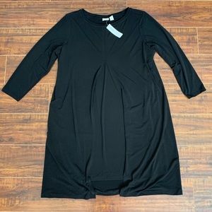 NWT Chico’s Black Layered Dress Size 3 (XL 16)